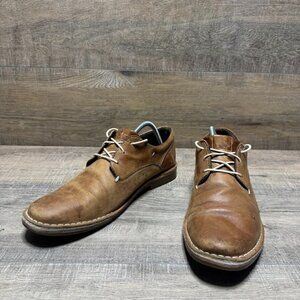 Steve Madden Harpoon Brown Leather Oxford Shoes Men's Size 10.5